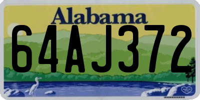 AL license plate 64AJ372
