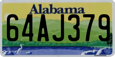 AL license plate 64AJ379