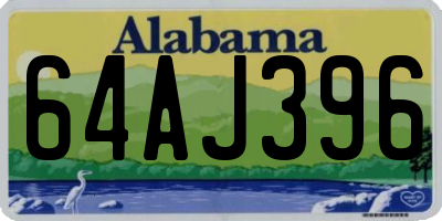 AL license plate 64AJ396