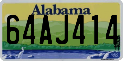AL license plate 64AJ414