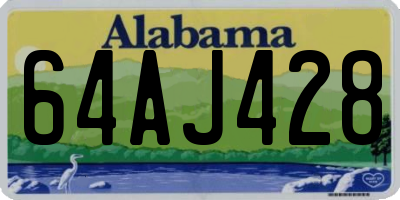 AL license plate 64AJ428