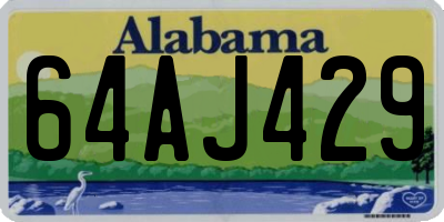 AL license plate 64AJ429