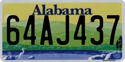AL license plate 64AJ437