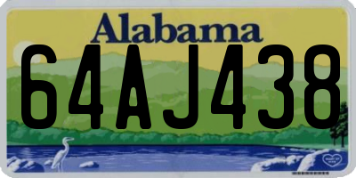 AL license plate 64AJ438