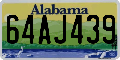 AL license plate 64AJ439