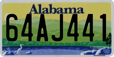 AL license plate 64AJ441