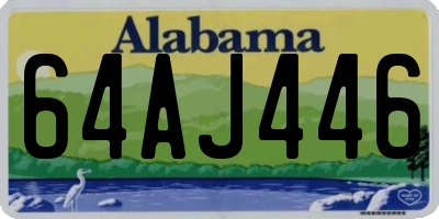 AL license plate 64AJ446