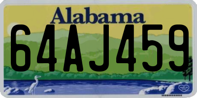 AL license plate 64AJ459