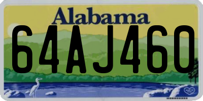 AL license plate 64AJ460
