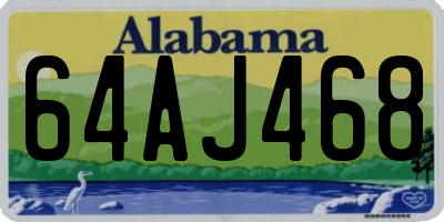 AL license plate 64AJ468