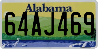 AL license plate 64AJ469