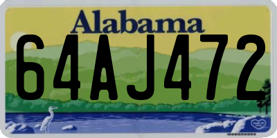 AL license plate 64AJ472