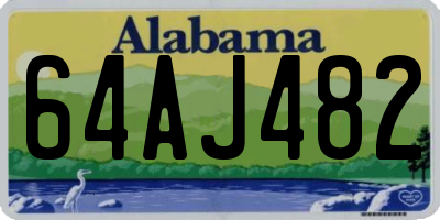 AL license plate 64AJ482