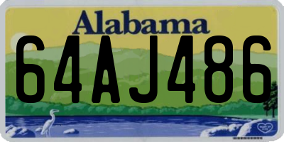 AL license plate 64AJ486