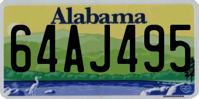 AL license plate 64AJ495