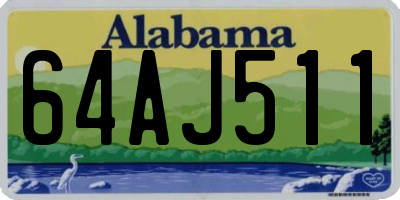 AL license plate 64AJ511