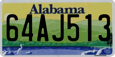 AL license plate 64AJ513