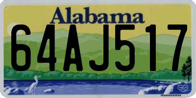 AL license plate 64AJ517