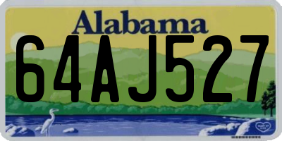 AL license plate 64AJ527