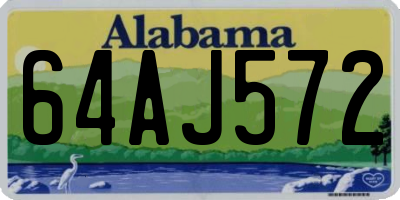 AL license plate 64AJ572