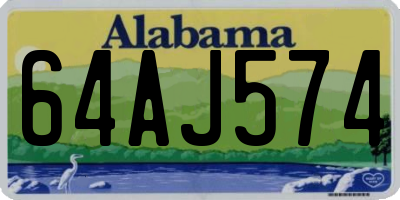AL license plate 64AJ574