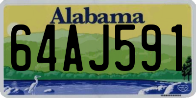AL license plate 64AJ591
