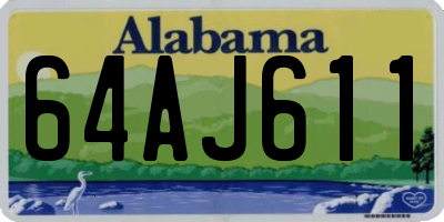 AL license plate 64AJ611