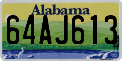 AL license plate 64AJ613