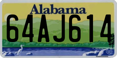 AL license plate 64AJ614