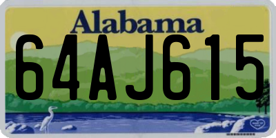 AL license plate 64AJ615