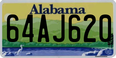 AL license plate 64AJ620