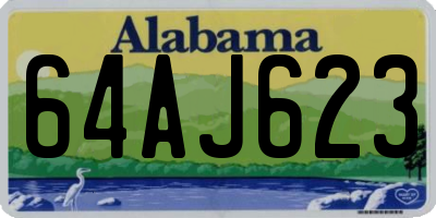 AL license plate 64AJ623