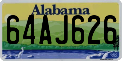 AL license plate 64AJ626