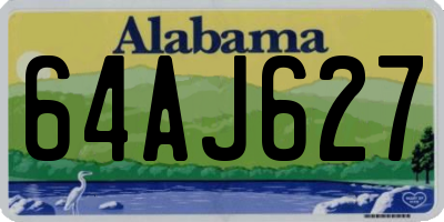 AL license plate 64AJ627