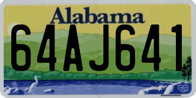 AL license plate 64AJ641