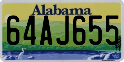 AL license plate 64AJ655