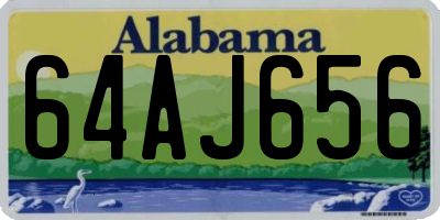 AL license plate 64AJ656