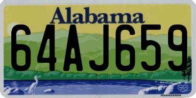 AL license plate 64AJ659