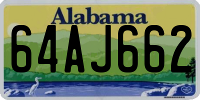 AL license plate 64AJ662