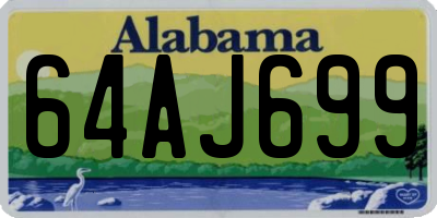 AL license plate 64AJ699