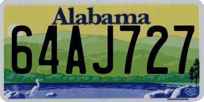 AL license plate 64AJ727