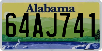AL license plate 64AJ741