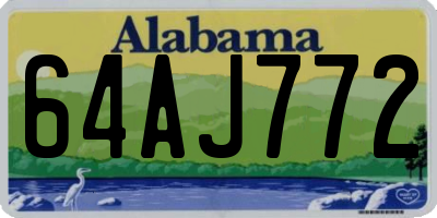 AL license plate 64AJ772