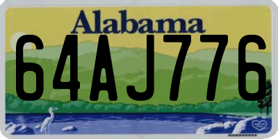 AL license plate 64AJ776