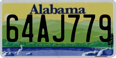 AL license plate 64AJ779