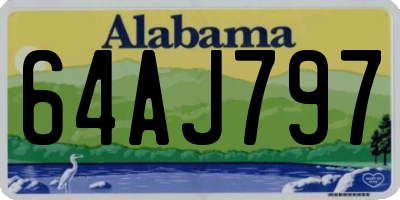 AL license plate 64AJ797