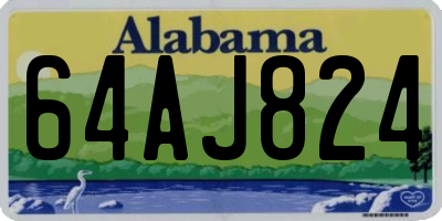 AL license plate 64AJ824