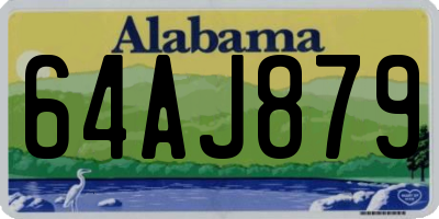 AL license plate 64AJ879