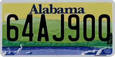 AL license plate 64AJ900