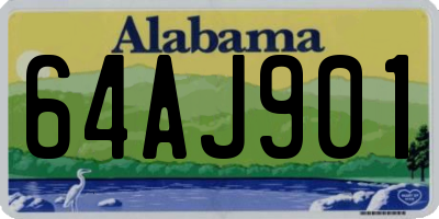 AL license plate 64AJ901